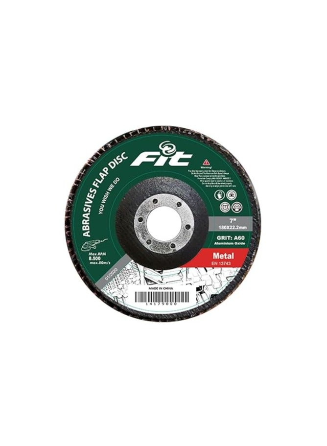 4.5-Inch Flap Disc for Metal– Grit 60 FIT – Pack of 10